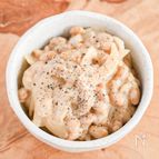 やみつきになるおいしさ♪新玉ねぎの納豆クリームチーズ和え