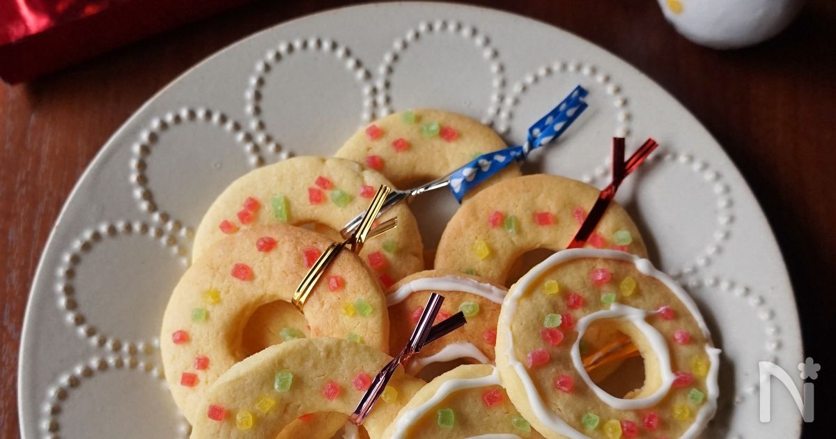 リースのピースクッキーのレシピ