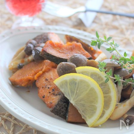 秋鮭とかぼちゃ ブナシメジのバター醤油味 By さっちん レシピサイト Nadia ナディア プロの料理家のおいしいレシピ