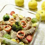 南瓜の豚バラ肉巻き　オーブン焼き