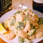 特製ソースが旨い！イタリアンなエビマヨサラダ♪
