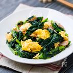 ふんわり卵のほうれん草炒め