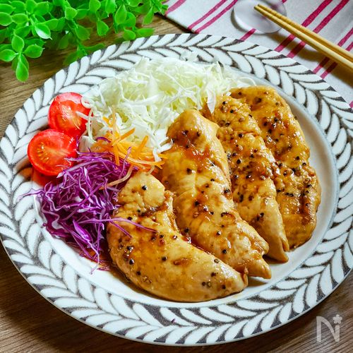 食材1つで美味しい~ささみステーキ