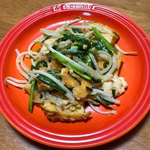 みわの作ってみた!投稿(スタミナ系節約おかず♡『レバニラ風厚揚げ』調味料オール1☆)