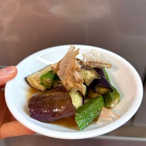 ケの作ってみた!投稿(レンジで簡単♪『なすとおくらの煮びたし』簡単副菜)