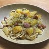 Nao★彡の作ってみた!投稿(あっさりコク旨♪じゃが芋とウィンナーのパスタ)