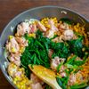 ほうれん草とコーンと鶏肉のクリーム煮の工程4