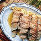 感動のにんにくポン酢《えのきの大葉肉巻き》レンチンで簡単