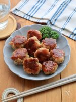冷凍しても柔らかい！豚こまチーズボール