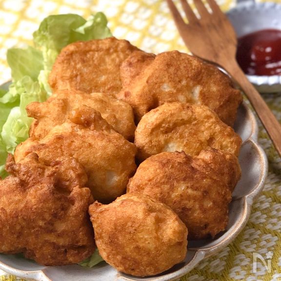 子供が喜ぶ♡『豆腐と鶏肉のふわふわナゲット』簡単＆節約！