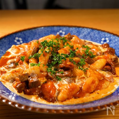 モッチモチの食感!牛肉のラグーニョッキ