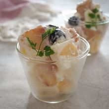 【夏のひんやりおやつ】桃のパルフェ