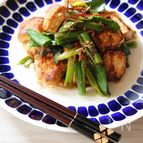 豆腐とネギのサッと炒め