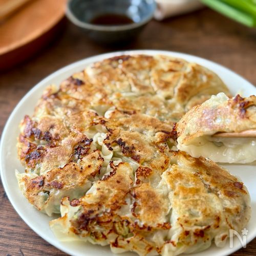 ニラたっぷり！春の焼き餃子