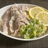 みーの作ってみた!投稿(ごま油香るぶっかけ!【ネギ塩レモンの豚しゃぶそうめん】)