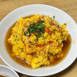 さぼてんの作ってみた!投稿(【カニカマ天津飯】とろ〜り餡たっぷり♬︎おてがる中華♬︎)