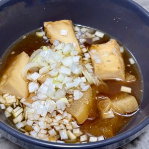 968467の作ってみた!投稿(味しみ♡とろとろ♡『大根と厚揚げの照り煮』)
