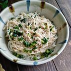 あっさりさっぱり♪塩なめ茸そうめん