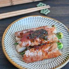 青じそ梅だれで残暑にもさっぱり！オクラと長芋の肉巻き