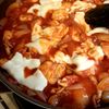 1031765の作ってみた!投稿(【鶏むね肉のトマト煮込み】濃厚トマトソースにチーズがとろり♡)