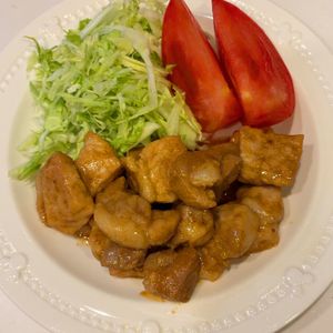 みわの作ってみた!投稿(にんにく醤油でごはんがすすむ♩豚肉のひと口ソテー)