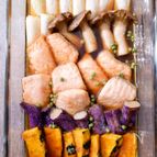 秋しゃけと野菜の揚げ浸し♪