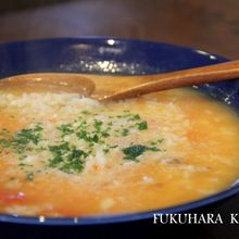 朝ごはんやお酒のあとに♪　とまとリゾット？雑炊？