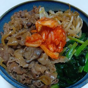 marine55の作ってみた!投稿(【フライパン1つで♡石焼き風ビビンバ】熱々おこげが最高！)