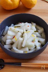ゆずの絞り方のコツあり〼【ゆず大根】箸休めにもお弁当にも