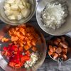 スペイン風【レンズ豆とじゃがいものスープ】これ一品で満足♪の工程1