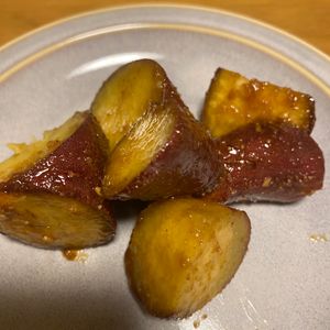 マイキーの作ってみた!投稿(カリッ、ほくっ。レンジで時短！揚げない大学芋)