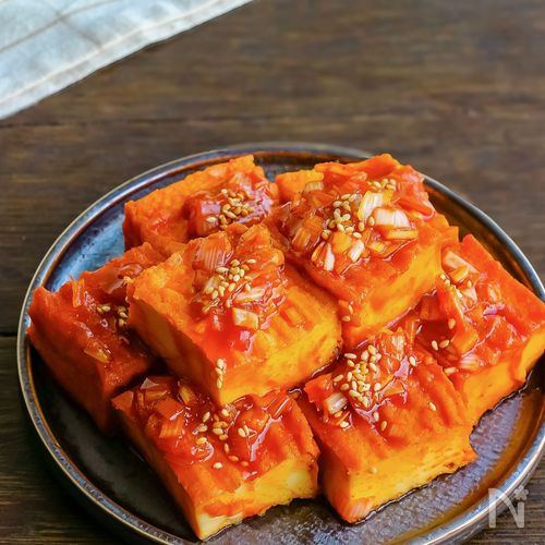 絹厚揚げの韓国風煮付け(トゥブジョリム風)