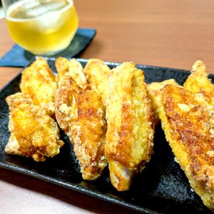 もっちの作ってみた!投稿(おつまみに！手羽中のカレーから揚げ)