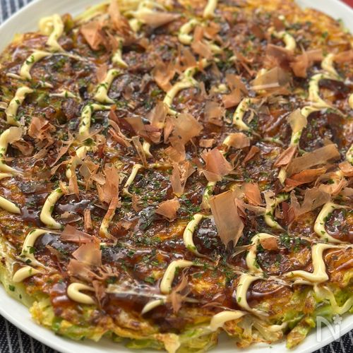 【ボリューム満点♡】余ったお餅で！餅キャベツ焼き