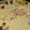 【さつまいもとベーコンの豆乳クリームパスタ】の工程3