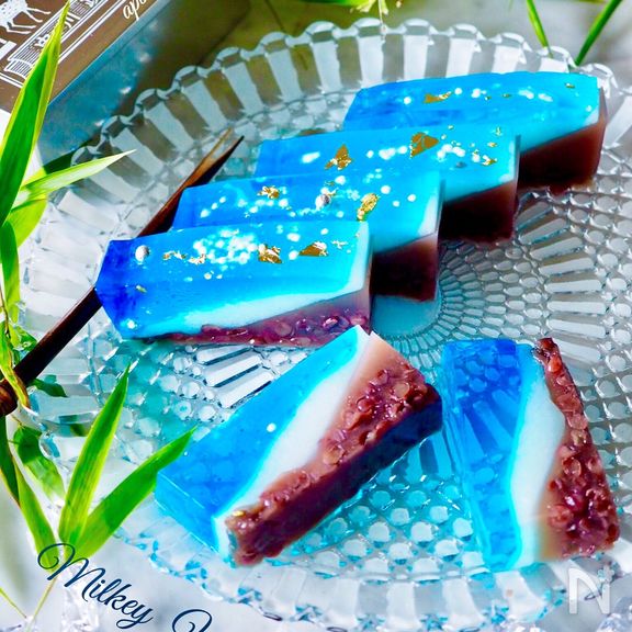 【キラキラ輝く七夕スイーツ】空き缶利用の☆天の川ゼリー☆