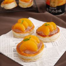 簡単♪みかんのせチョコクリームパイ