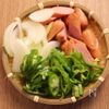 懐かし♪チーズナポリタンの下準備