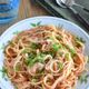 【豚キムチのまろやかクリームパスタ】牛乳が美味しさのポイント