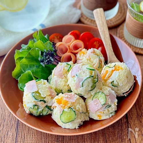 ころんと可愛い♩包んで食べるポテトサラダ