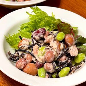michuの作ってみた!投稿(簡単なのに栄養豊富！『ひじきとお豆のデリ風ツナマヨサラダ』)