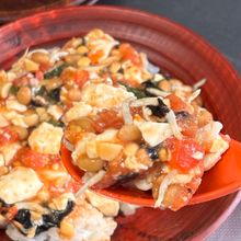 納豆トマト丼🍅これはもう飲み物です