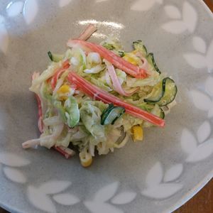 907307の作ってみた!投稿(【惣菜屋さんの、カニかまキャベツコールスロー】副菜/栄養満点)