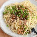 爆速で完成！納豆ゆかりパスタ