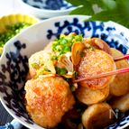 【やみつき】鶏むね肉とホクホク長芋のスタミガーリック醤油炒め
