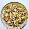 ふうかの作ってみた!投稿(もやしとウインナーと卵の🍚ぶっ濃いトンテキソース炒め🤩)