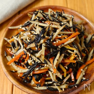 レンジで5分！【ひじき入りきんぴら】栄養満点副菜♩