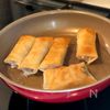豚肉とズッキーニのくるくるチーズ春巻きの工程2