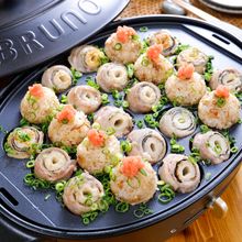 2度おいしい『焼きおにぎりとちくわの肉巻きの欲張りプレート』