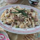 牛肉と穂先メンマのネギ塩チャーハン